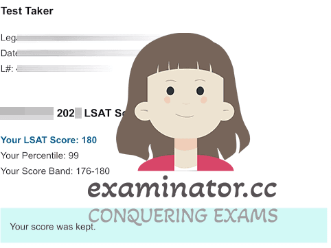 Punteggio di 180 al LSAT Barando